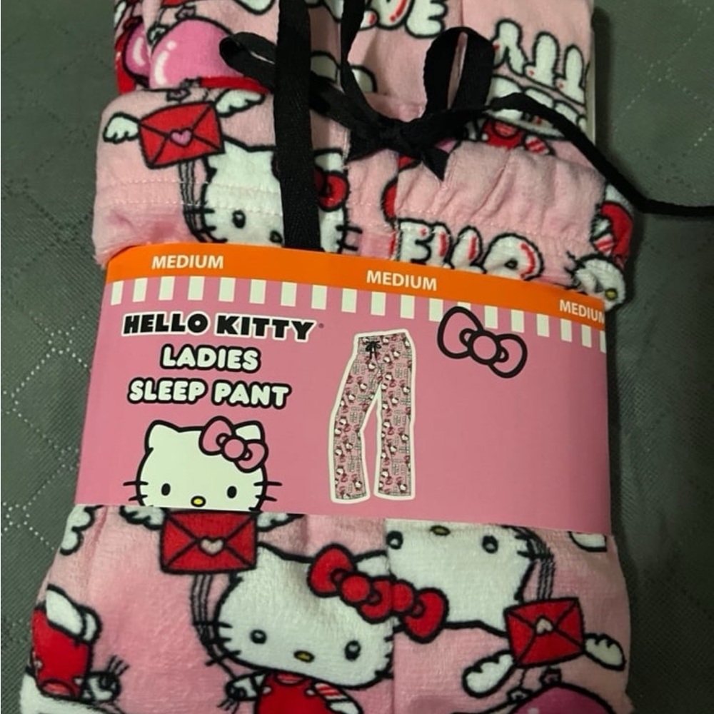 Sanrio Women's Hello Kitty Size M Pajama Pants - Pink Cvs Exclusive Valentines